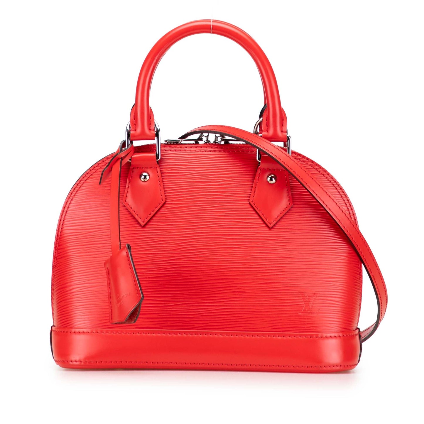 Red Louis Vuitton Epi Alma BB Satchel