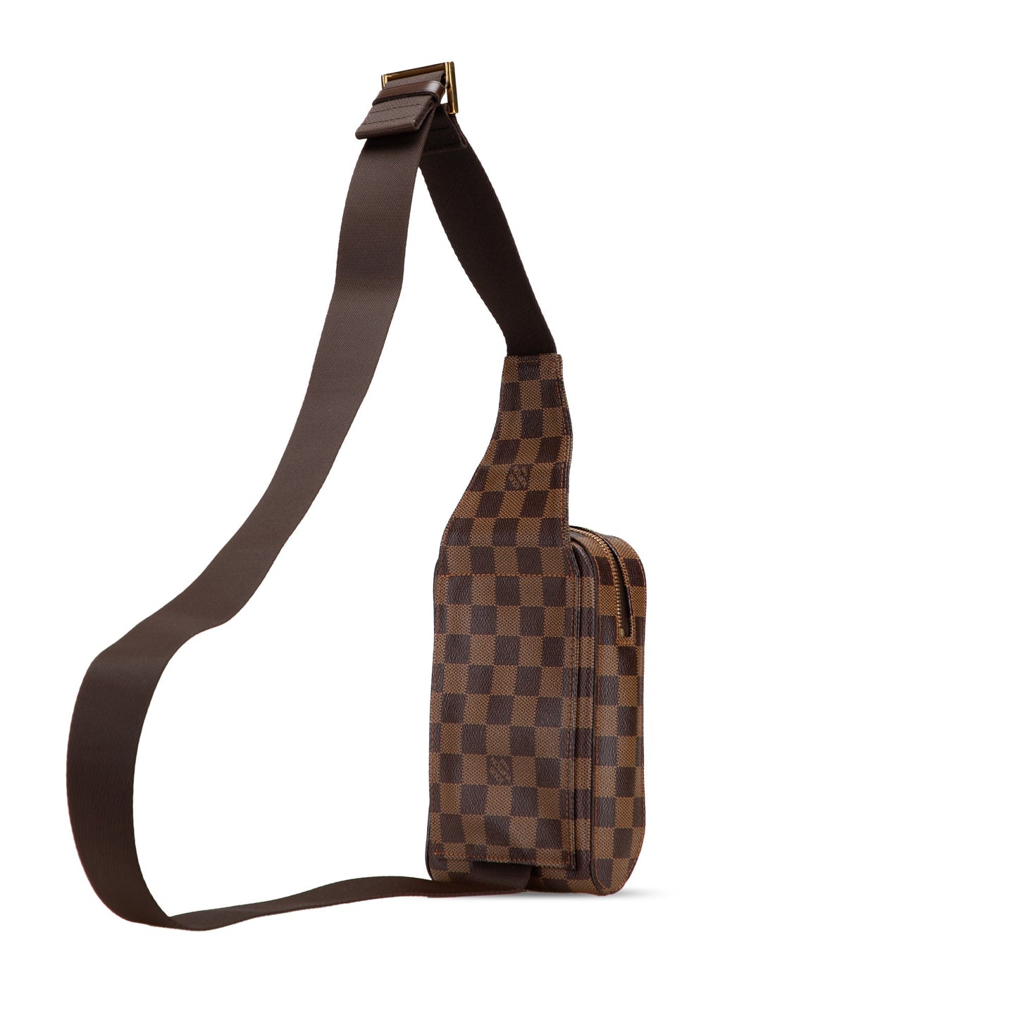 Brown Louis Vuitton Damier Ebene Geronimos Crossbody Bag