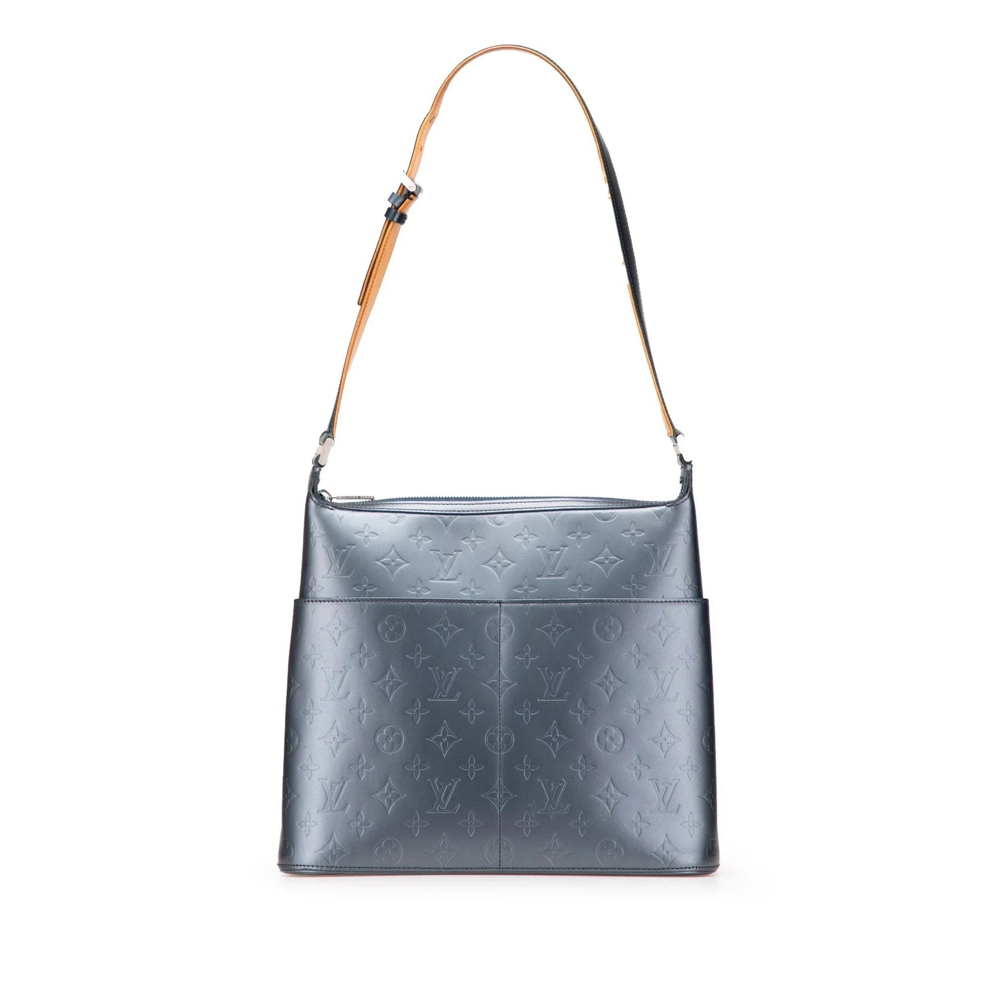 Blue Louis Vuitton Monogram Mat Sutter Shoulder Bag