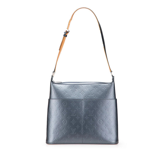 Blue Louis Vuitton Monogram Mat Sutter Shoulder Bag