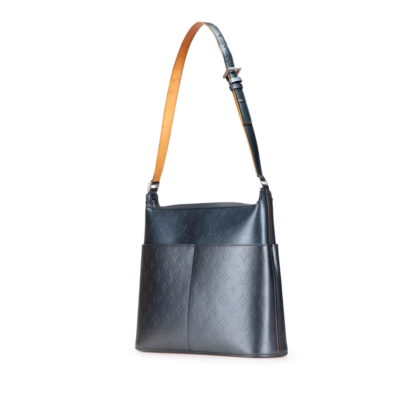 Blue Louis Vuitton Monogram Mat Sutter Shoulder Bag