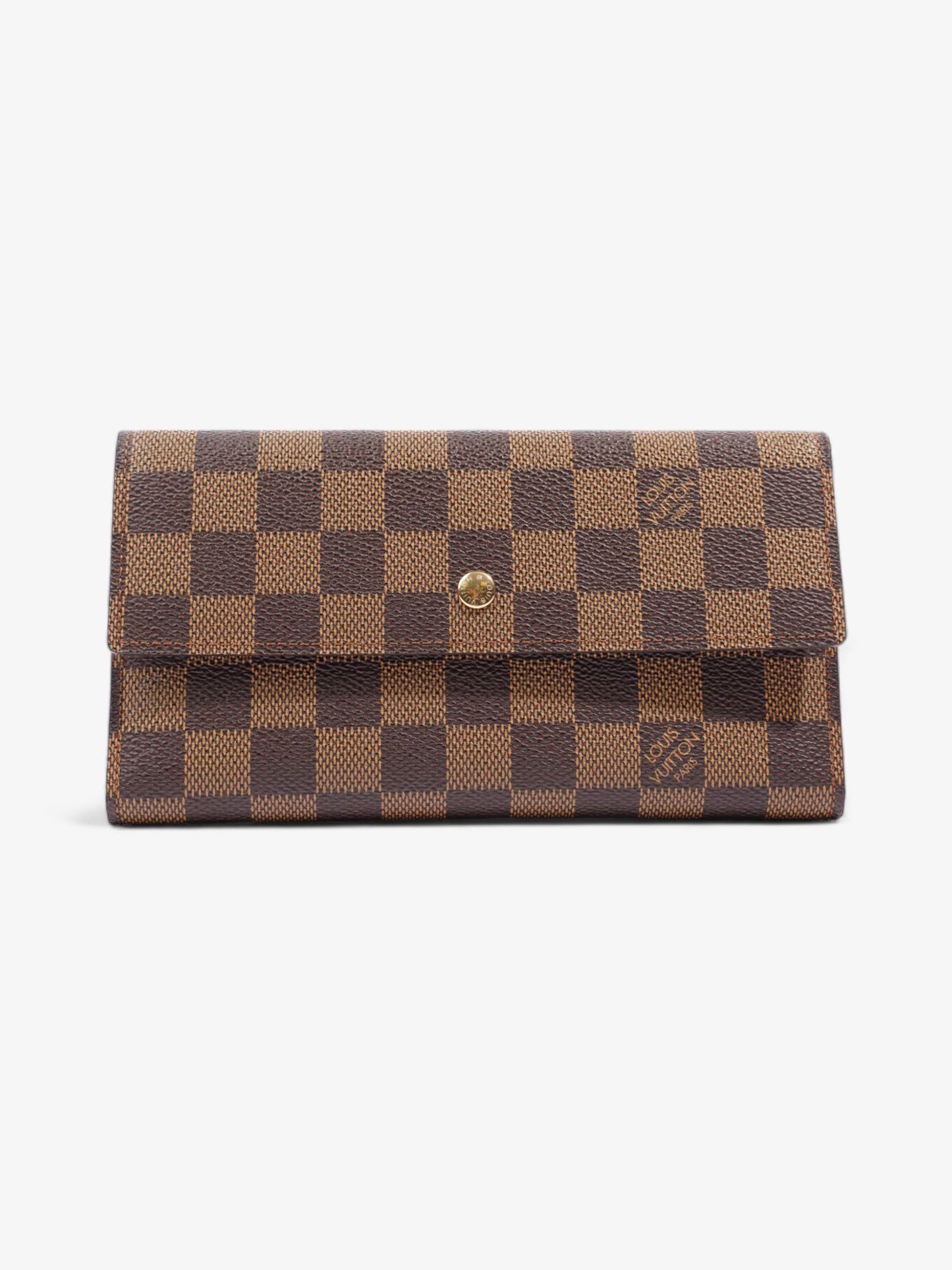 Louis Vuitton Sarah GM Long Wallet Damier Ebene Canvas