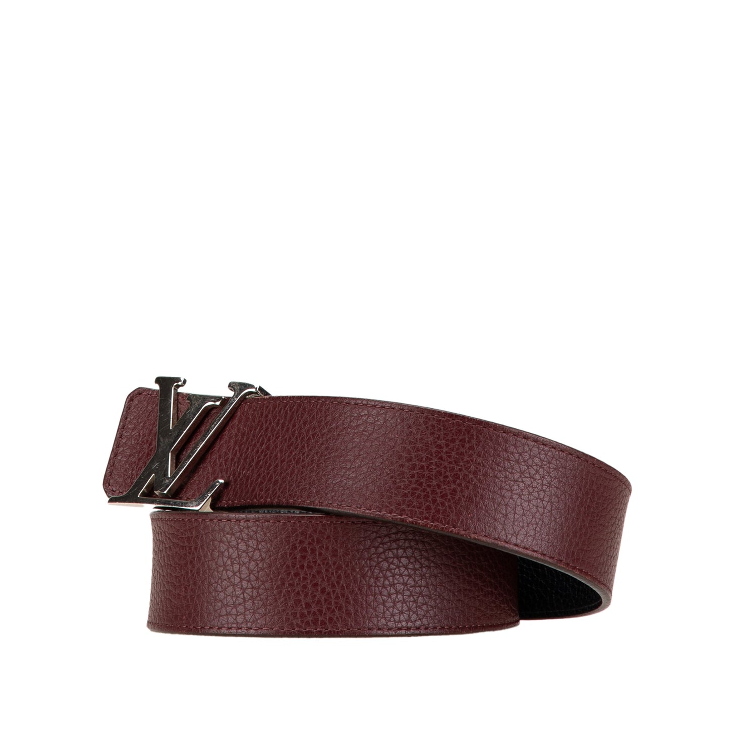 Red Louis Vuitton Leather Initiales Belt