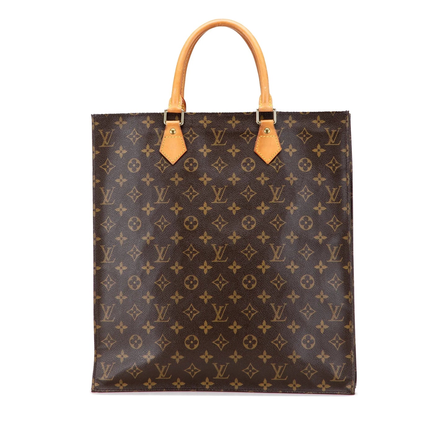 Brown Louis Vuitton Monogram Sac Plat Tote Bag