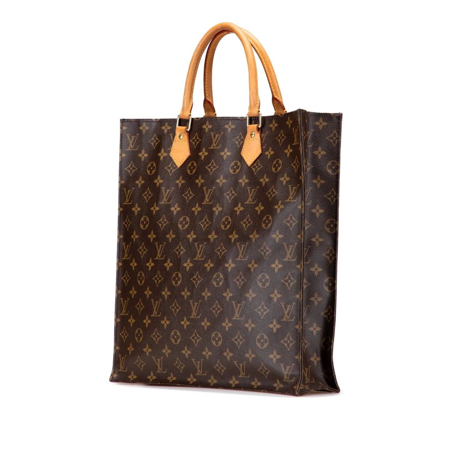 Brown Louis Vuitton Monogram Sac Plat Tote Bag