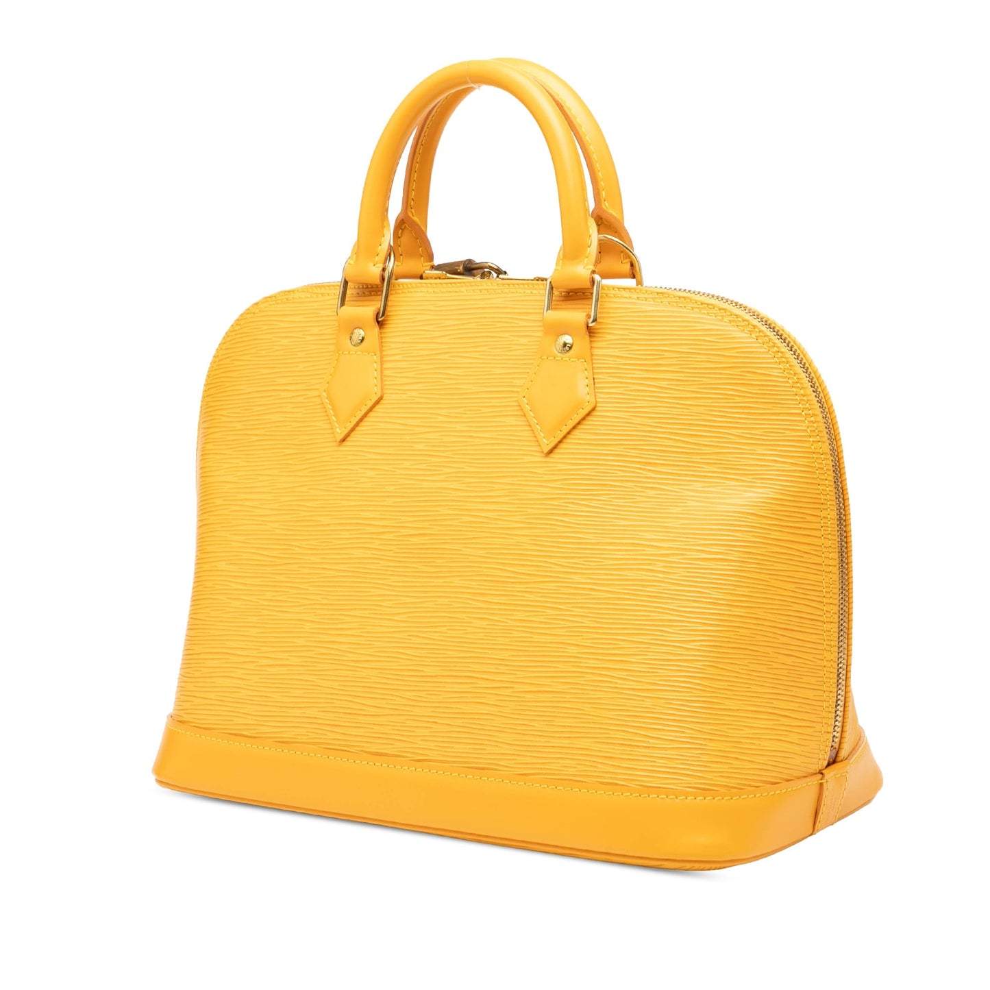 Yellow Louis Vuitton Epi Alma PM Handbag