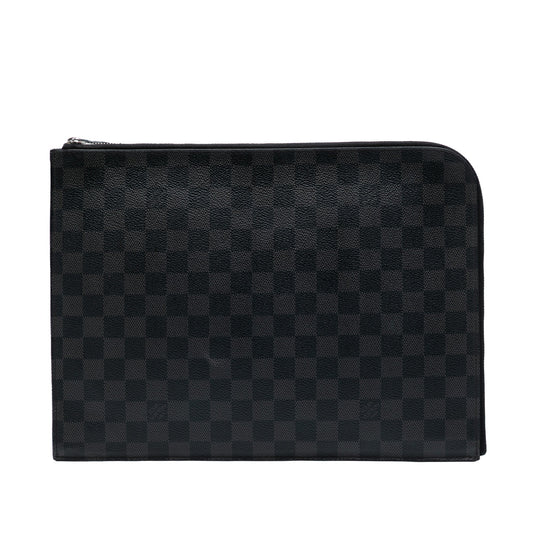 Black Louis Vuitton Damier Graphite Pochette Jour GM Clutch Bag