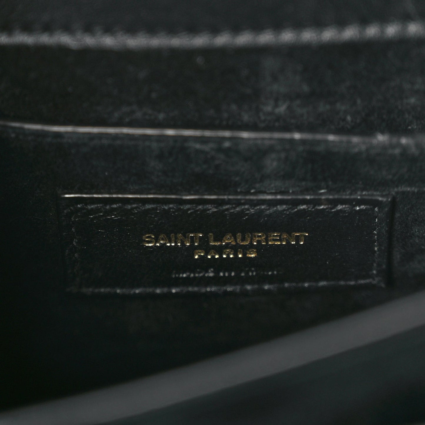 Saint Laurent Calfskin Polka Dot Medium Monogram Sunset Black Crema Soft