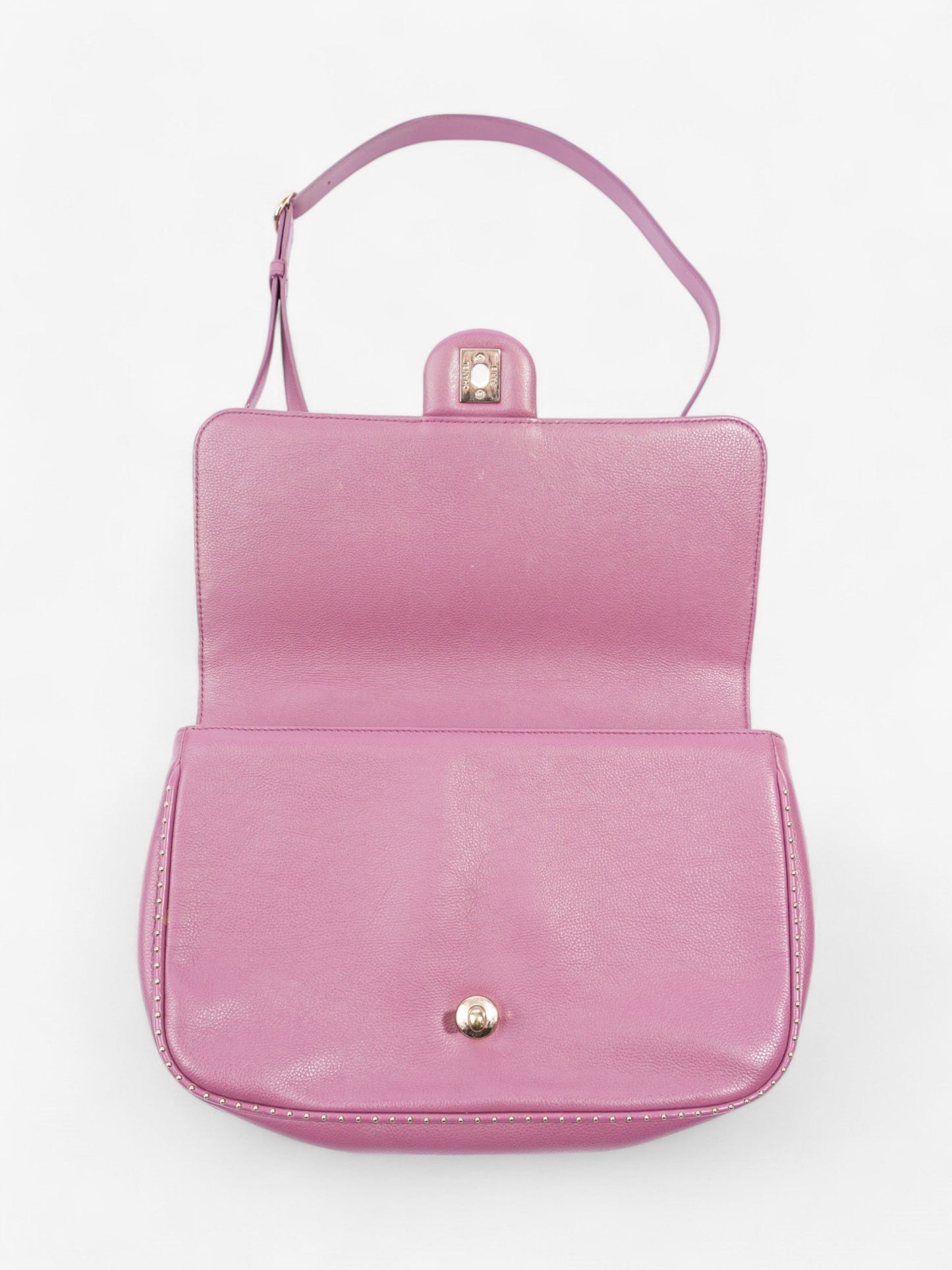Chanel Classic Flap Bag Mauve Caviar Leather
