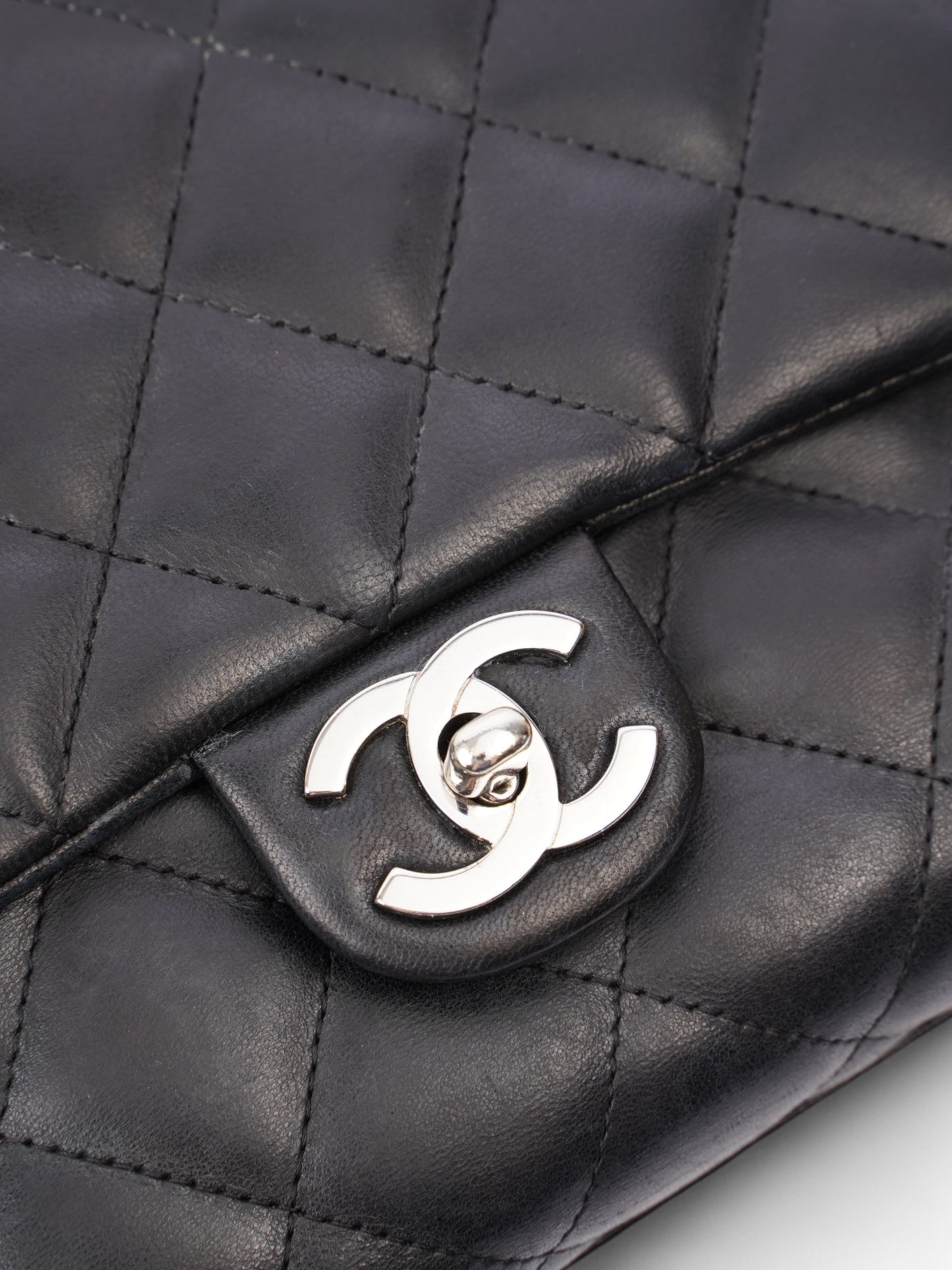 Chanel Coco Handle Flap Black Lambskin Leather Small