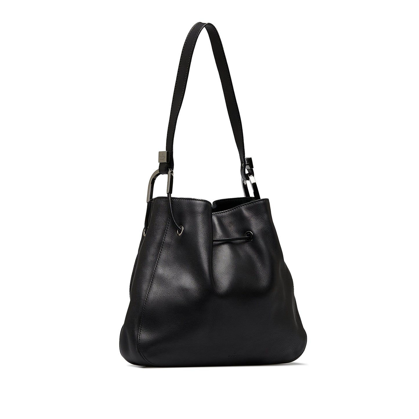 Gucci Black Leather Shoulder Bag Style 1
