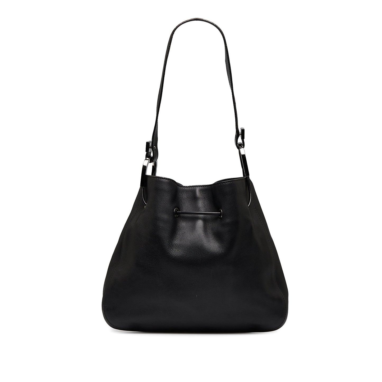 Gucci Shoulder Bag Black Leather