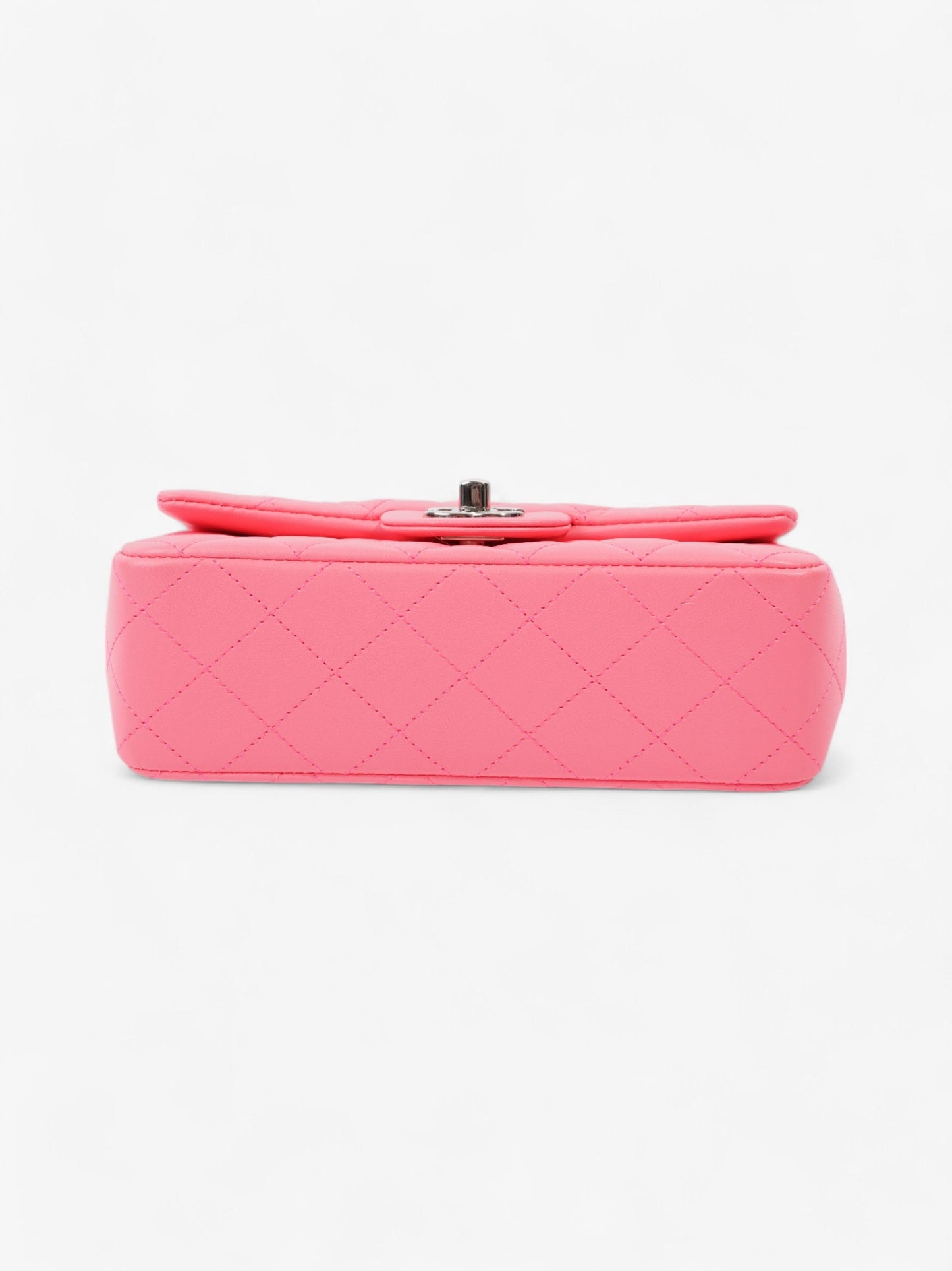 Chanel Classic Flap Neon Pink Lambskin Leather Mini