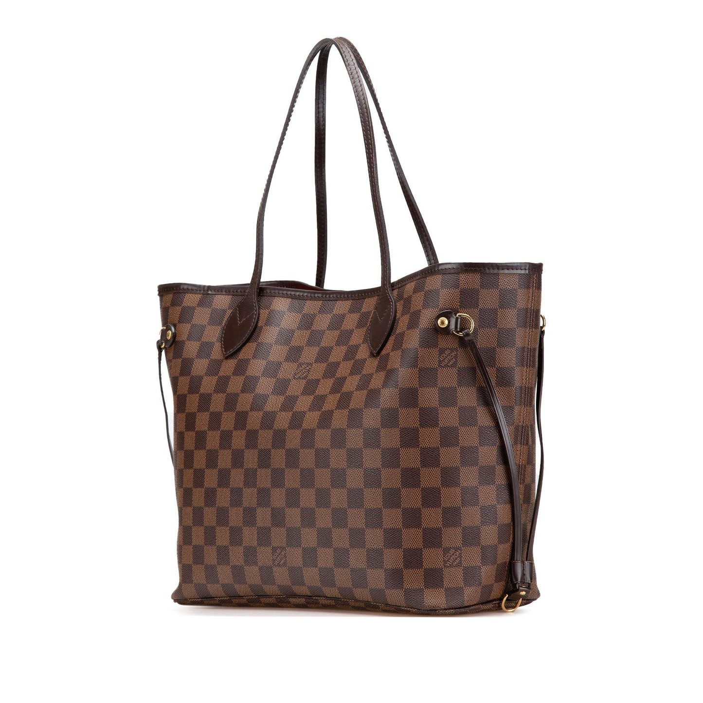 Brown Louis Vuitton Damier Ebene Neverfull MM Tote Bag