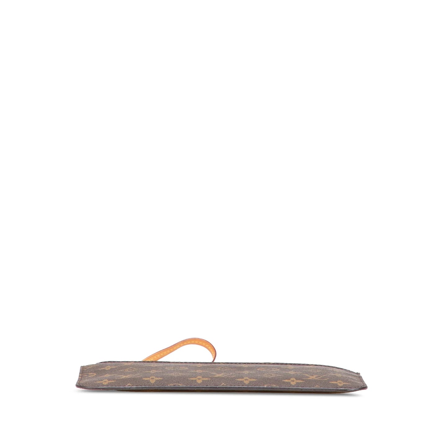 Brown Louis Vuitton Monogram Neverfull Pouch