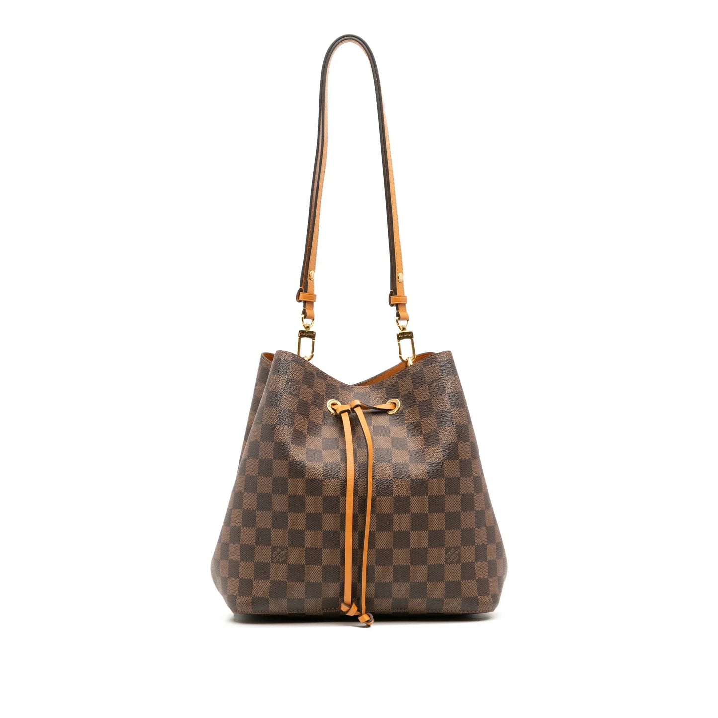Brown Louis Vuitton Damier Ebene Neonoe MM Bucket Bag