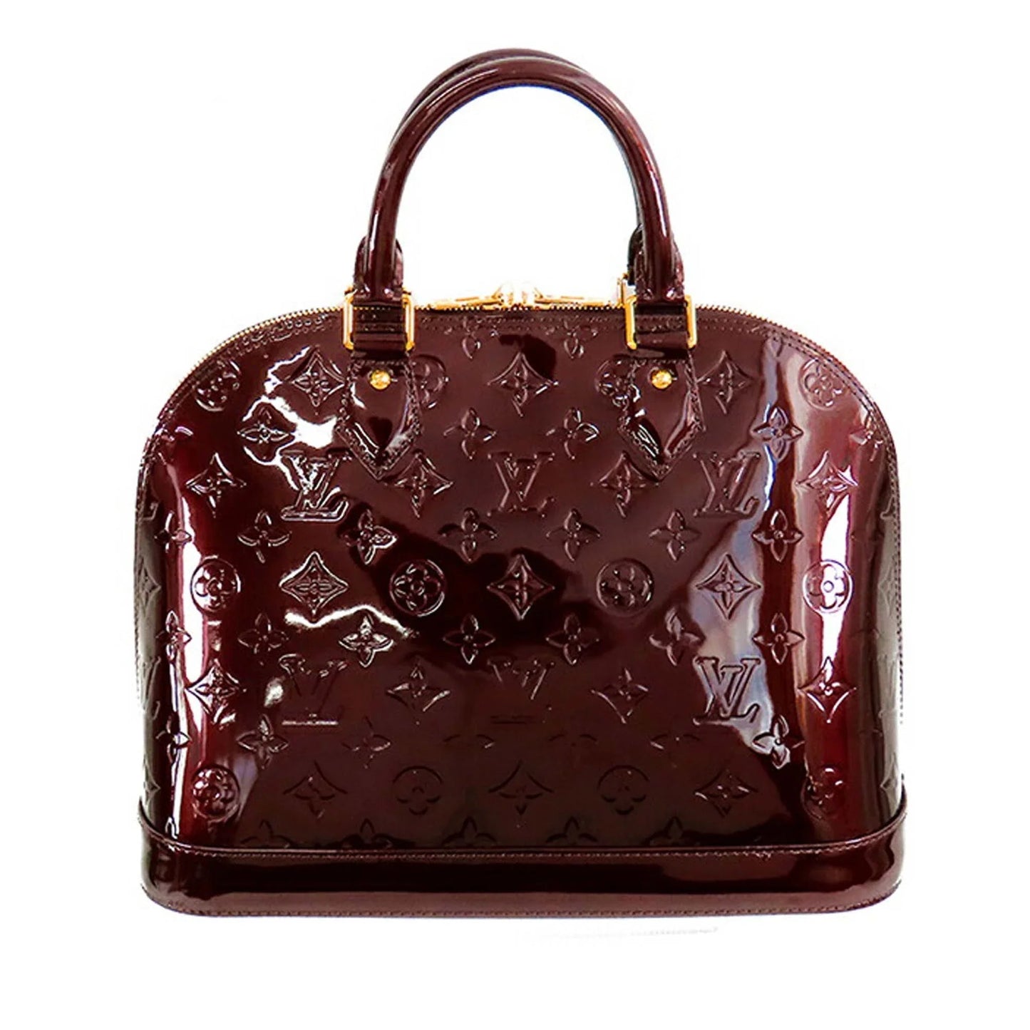 Purple Louis Vuitton Monogram Vernis Alma PM Handbag