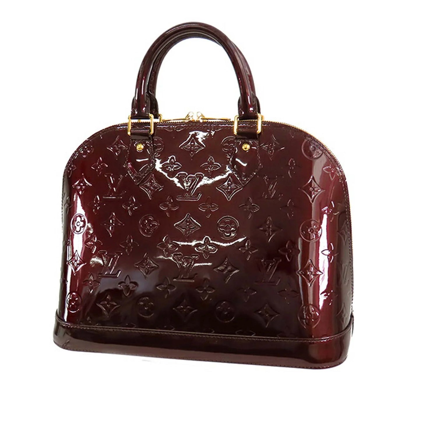 Purple Louis Vuitton Monogram Vernis Alma PM Handbag