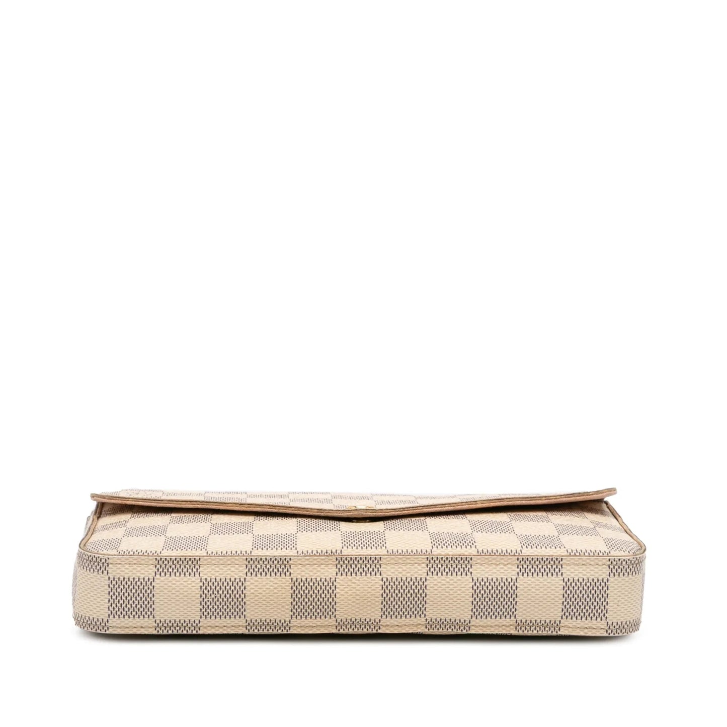 White Louis Vuitton Damier Azur Pochette Felicie Crossbody Bag