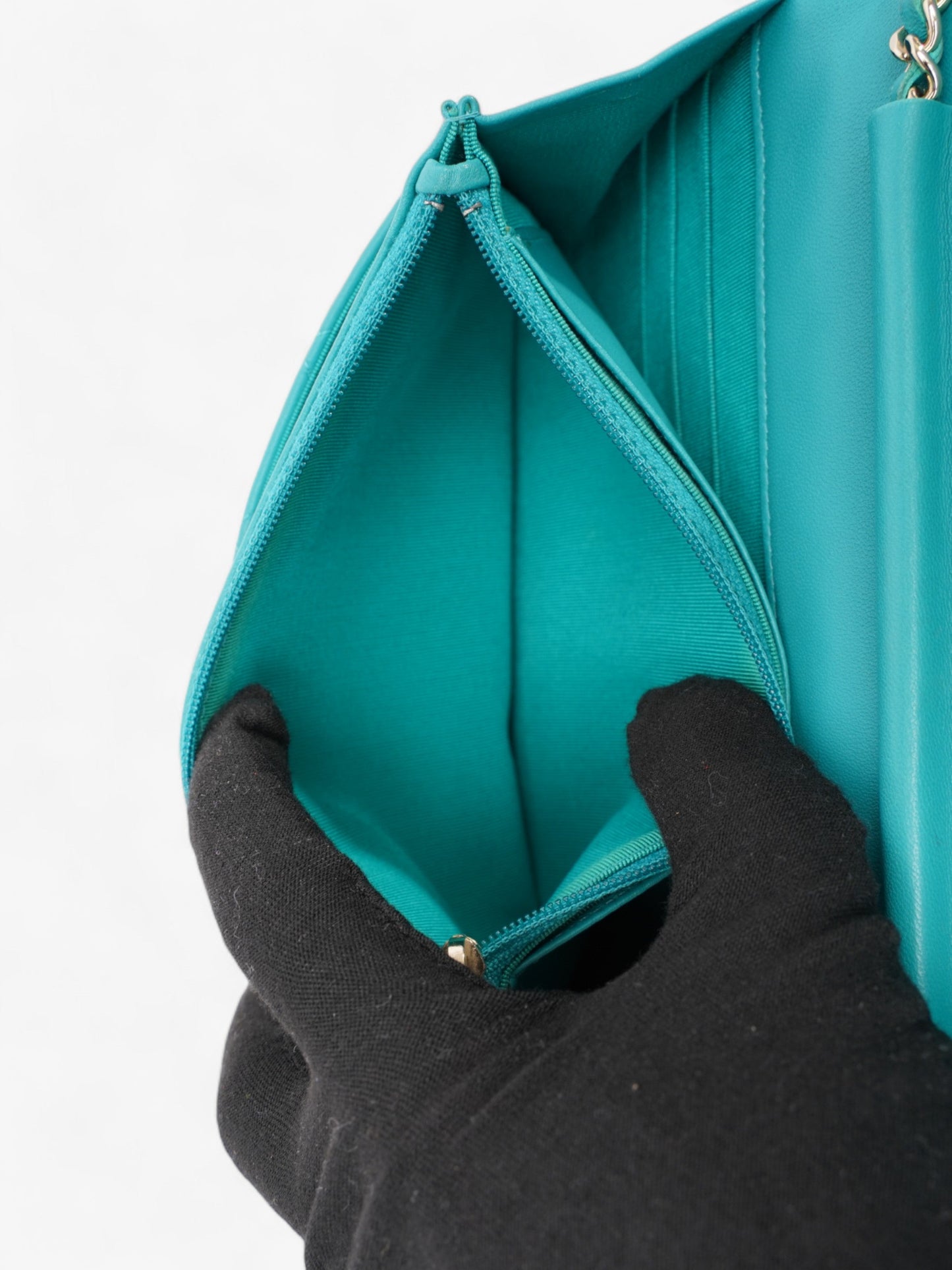 Chanel WOC Turquoise  Lambskin Leather