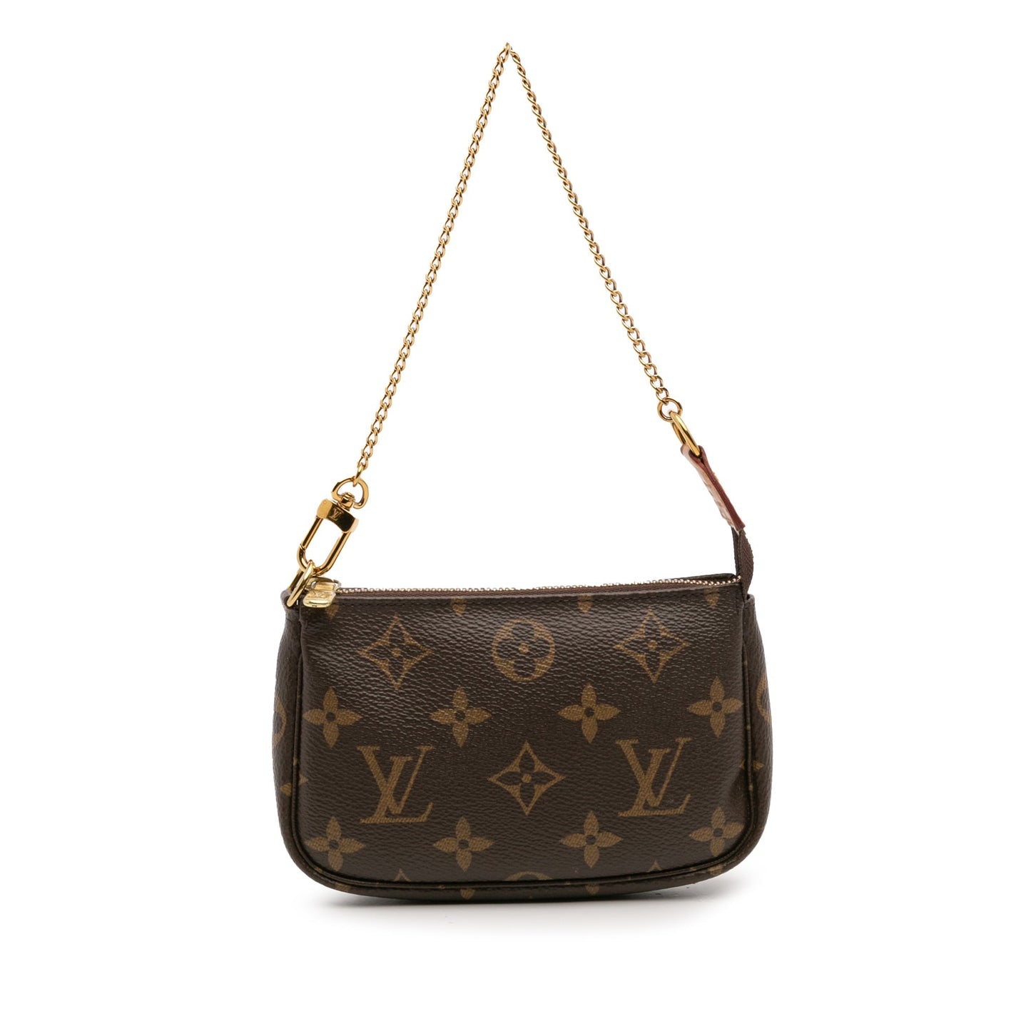 Brown Louis Vuitton Monogram Mini Pochette Accessoires Handbag