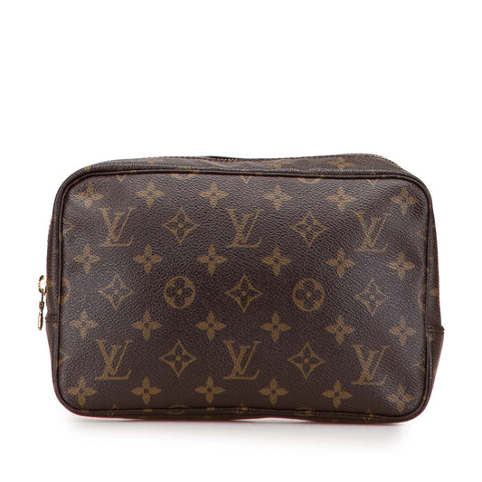 Brown Louis Vuitton Monogram Trousse Toilette 23 Clutch Bag