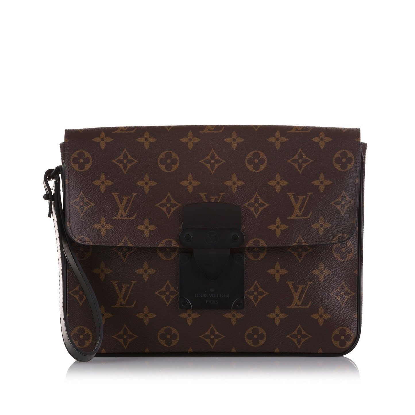 Louis Vuitton Macassar S Lock A4 Monogram Canvas