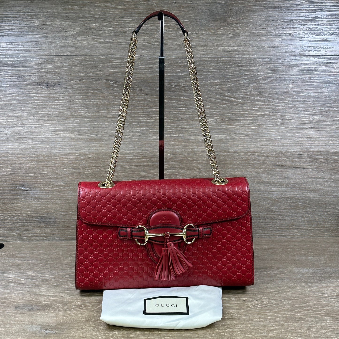 Gucci Chain Leather Shoulder Bag