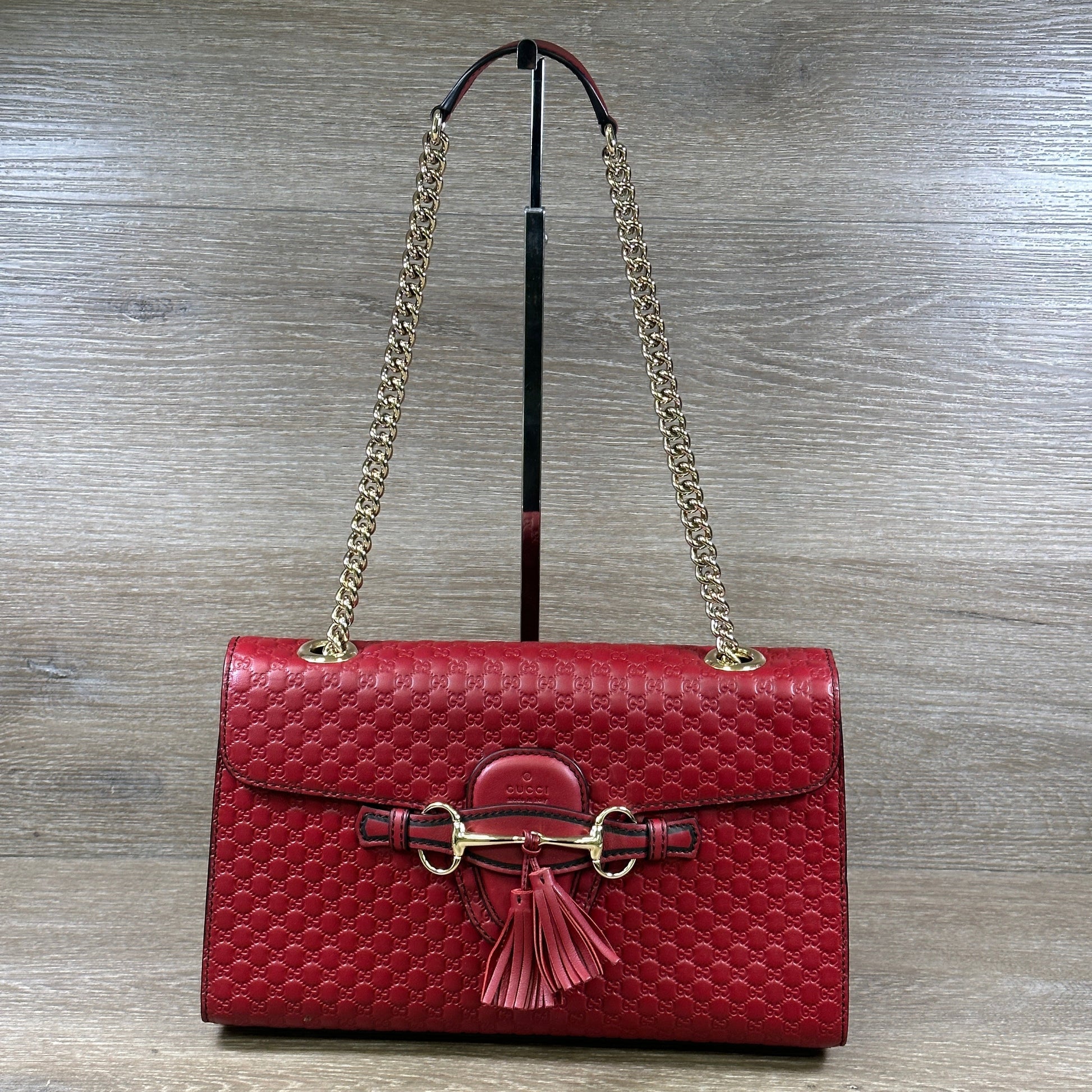 Gucci Chain Leather Shoulder Bag