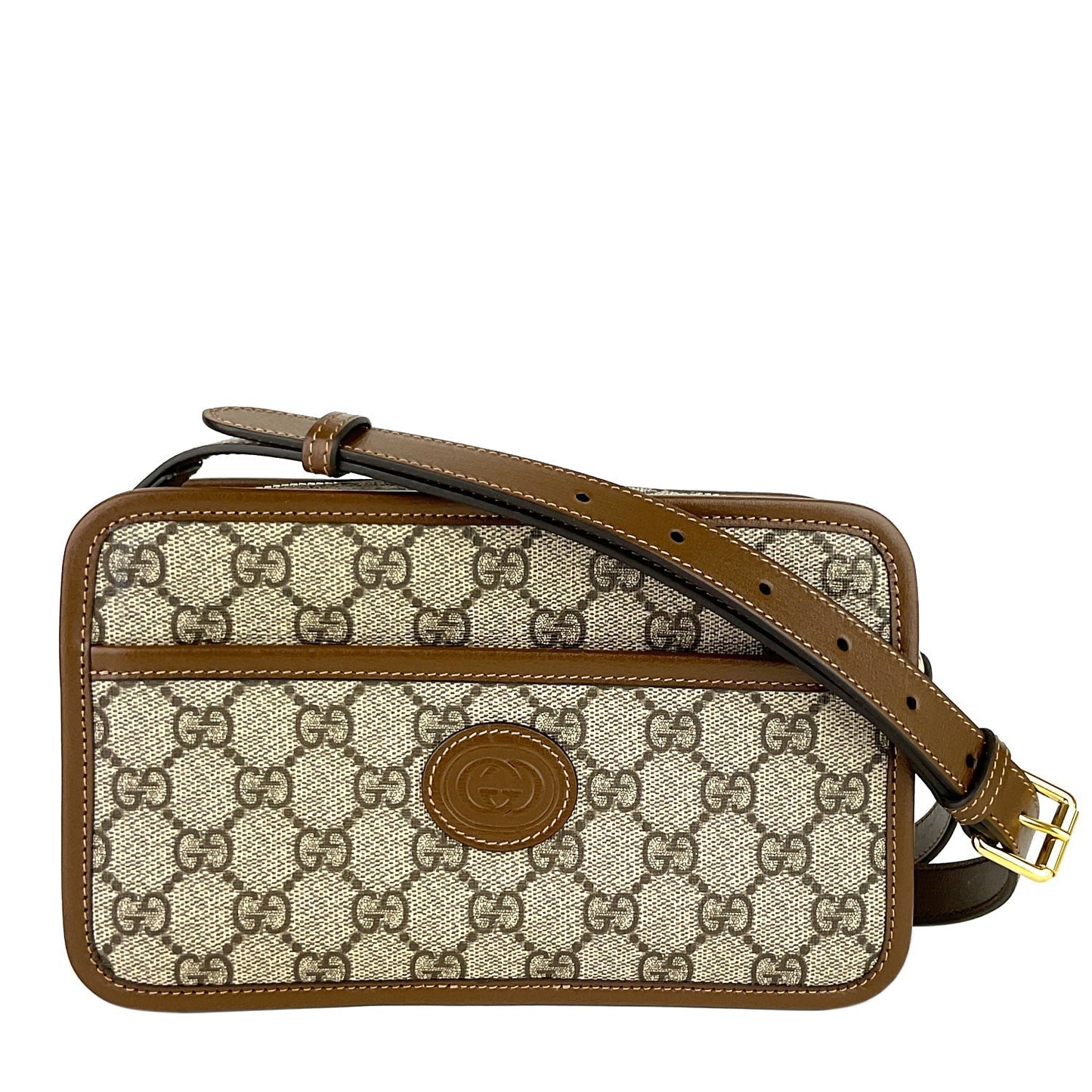 Gucci ?Mini Bag with Interlocking G? Monogram Canvas Bag