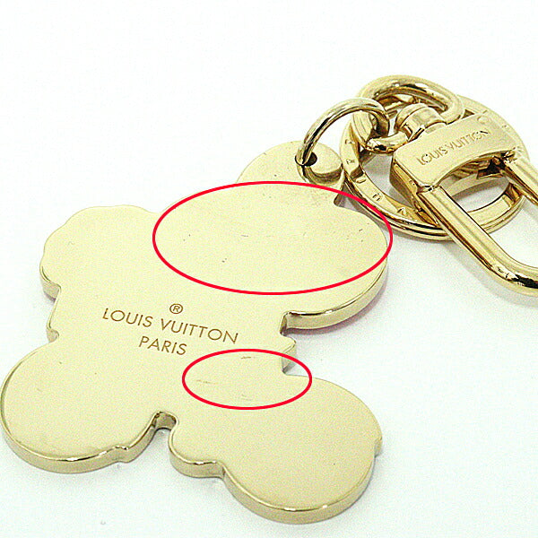 LOUIS VUITTON Bag charm M00871 Gold Plated Enamel multicolor Bag Charm Key Holder Vivienne Vero Christmas Women