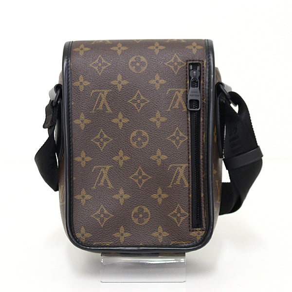 LOUIS VUITTON Shoulder Bag M46442 PVC, Leather black Monogram Macasa archie messenger mens