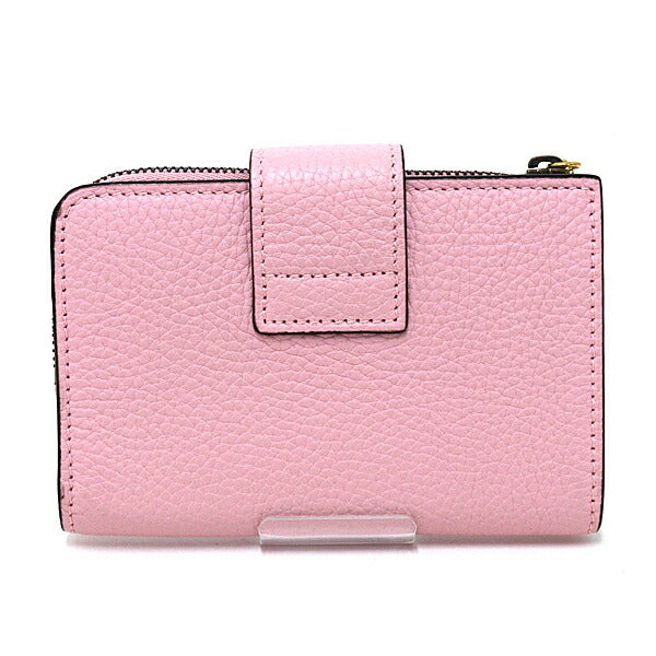GUCCI Bifold Wallet 739498 leather pink Bamboo Double G Medium Wallet