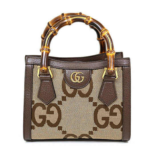 GUCCI Handbag 655661 GG canvas Brown Diana Jumbo GG Mini Tote Bag