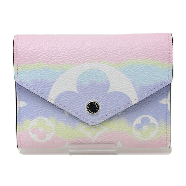 LOUIS VUITTON Tri-fold wallet M69113 Monogram canvas pastel Compact wallet LV Escale Portefeuille Victorine Women