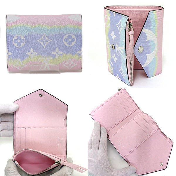 LOUIS VUITTON Tri-fold wallet M69113 Monogram canvas pastel Compact wallet LV Escale Portefeuille Victorine Women