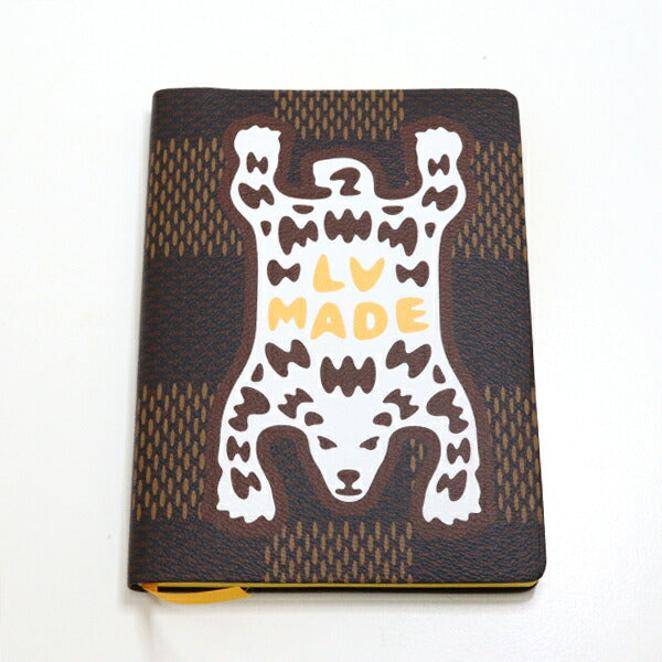 LOUIS VUITTON Note cover GI0504 Damier Ebene Brown Caye Clemence
