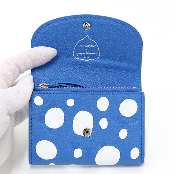 LOUIS VUITTON Coin case M81984 leather By color YAYOI KUSAMA 2-fold Wallet Women