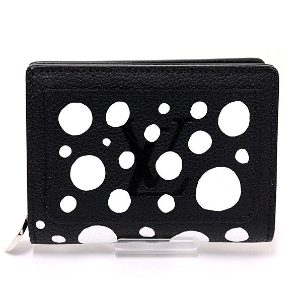 LOUIS VUITTON Bifold Wallet M81907 leather Noir Bron YAYOI KUSAMA LV �~ YK Portefeuille Claire Women