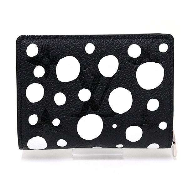 LOUIS VUITTON Bifold Wallet M81907 leather Noir Bron YAYOI KUSAMA LV �~ YK Portefeuille Claire Women