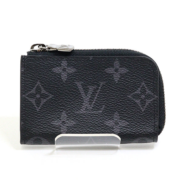 LOUIS VUITTON Coin case M63536 Monogram Eclipse, Leather black Portemonejour mens