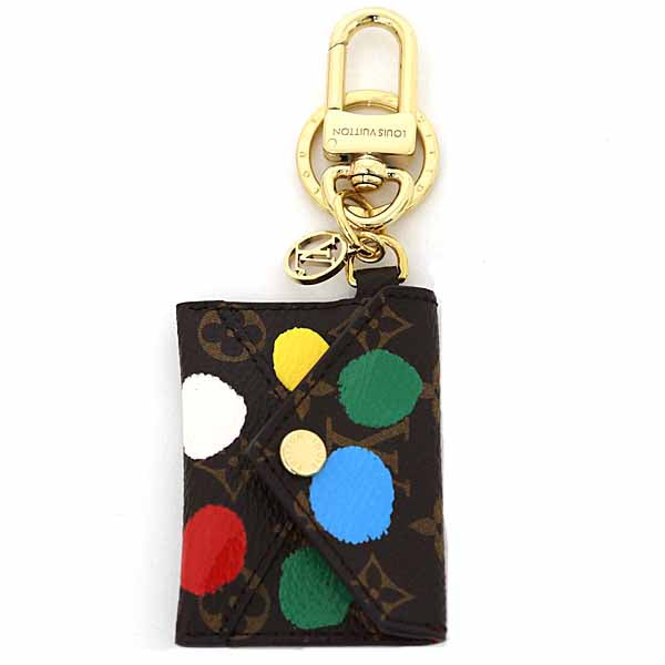 LOUIS VUITTON Bag charm M01209 Monogram canvas Multi Yayoi Kusama LVxYK Porto Cle Kirigami Women