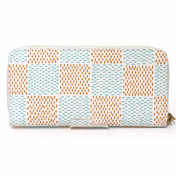 LOUIS VUITTON Long Wallet Purse N40675 Damier canvas white Zippy wallet  Vertical Women
