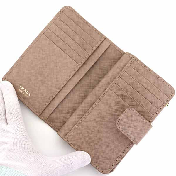 PRADA Bifold Wallet 1ML225 Safiano leather CAMMEO PORTAFOGLIO LAMPO