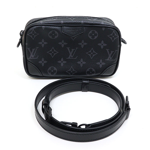 LOUIS VUITTON Shoulder Bag Monogram canvas Black Grey Trocadero Wearable Wallet