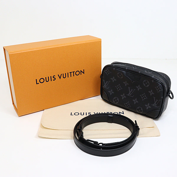 LOUIS VUITTON Shoulder Bag Monogram canvas Black Grey Trocadero Wearable Wallet