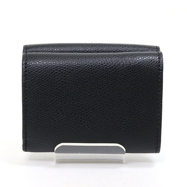 FENDI Tri-fold wallet 8M0395 leather black compact