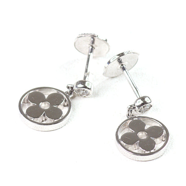LOUIS VUITTON Pierce Q96167 K18 white gold Silver Pierce monogram idyl