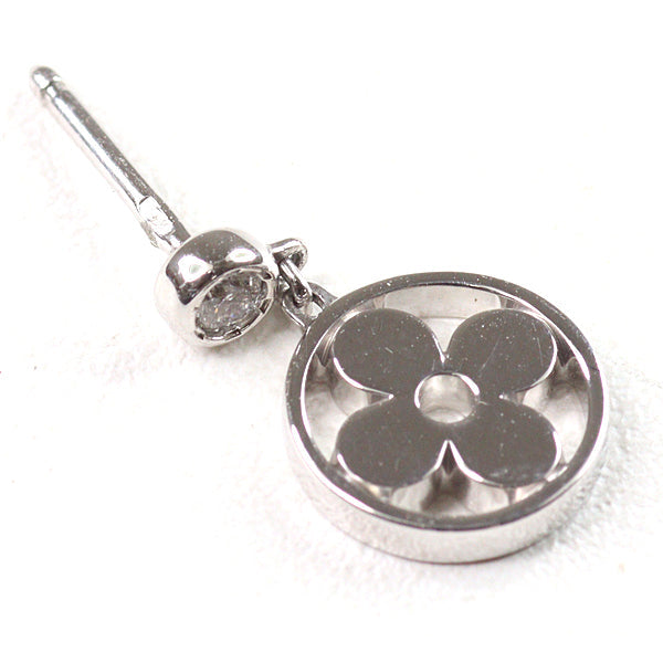 LOUIS VUITTON Pierce Q96167 K18 white gold Silver Pierce monogram idyl