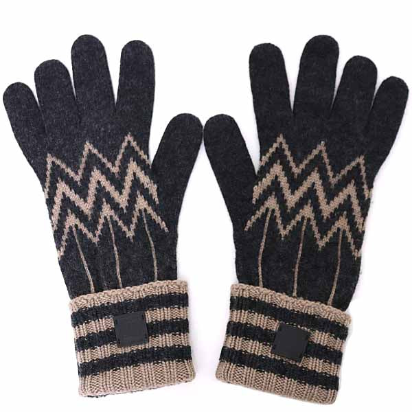 LOUIS VUITTON gloves M75576 cashmere Dark gray Karakorom cashmere gloves